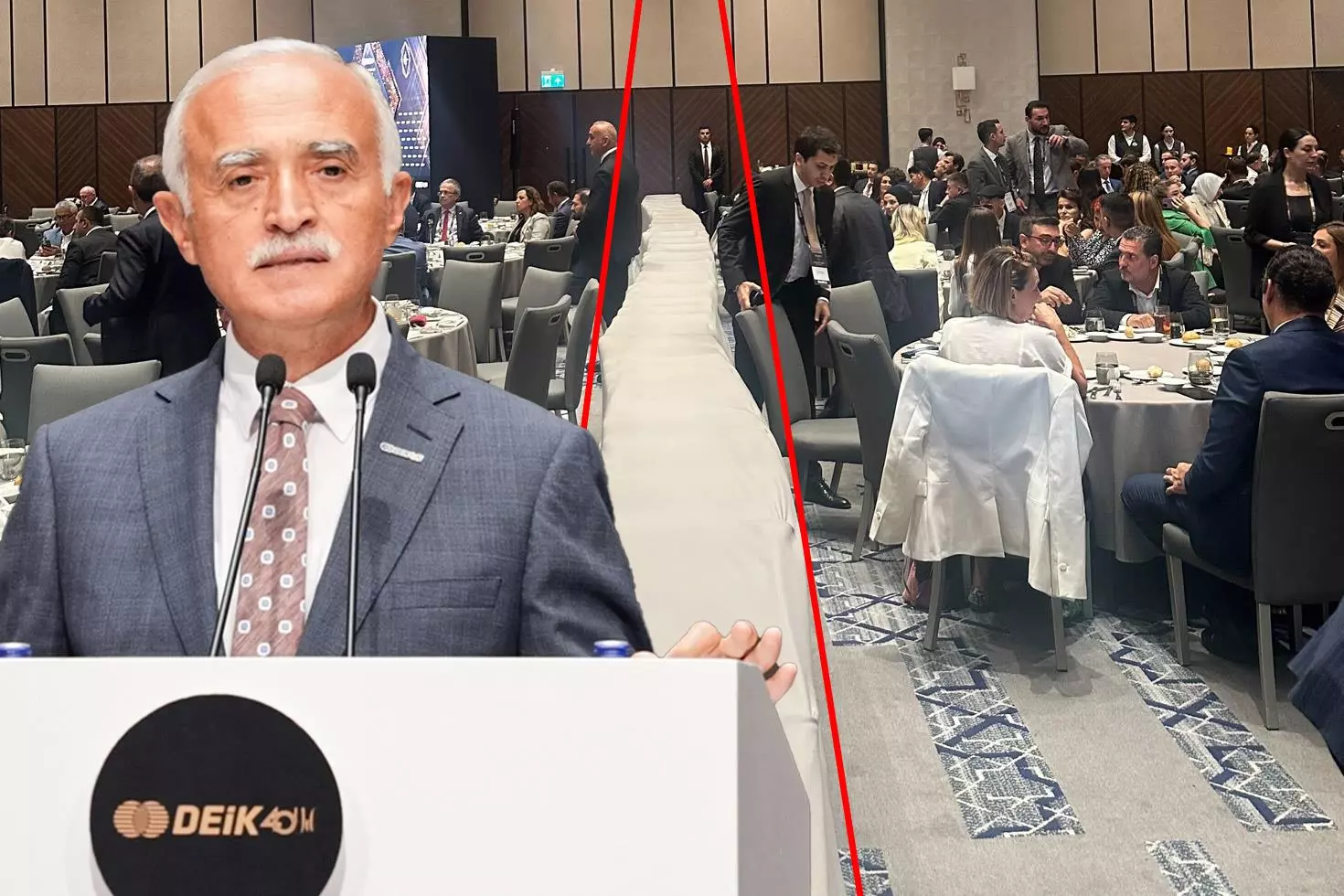 DEİK'in iş dünyasını buluşturduğu programda oturma düzeni tepki çekti