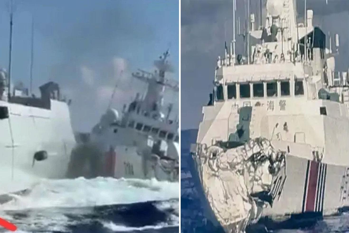 Filipinler gemisini kovalayan Çin'e ait 2 gemi, ihtilaflı Güney Çin Denizi'nde çarpıştı