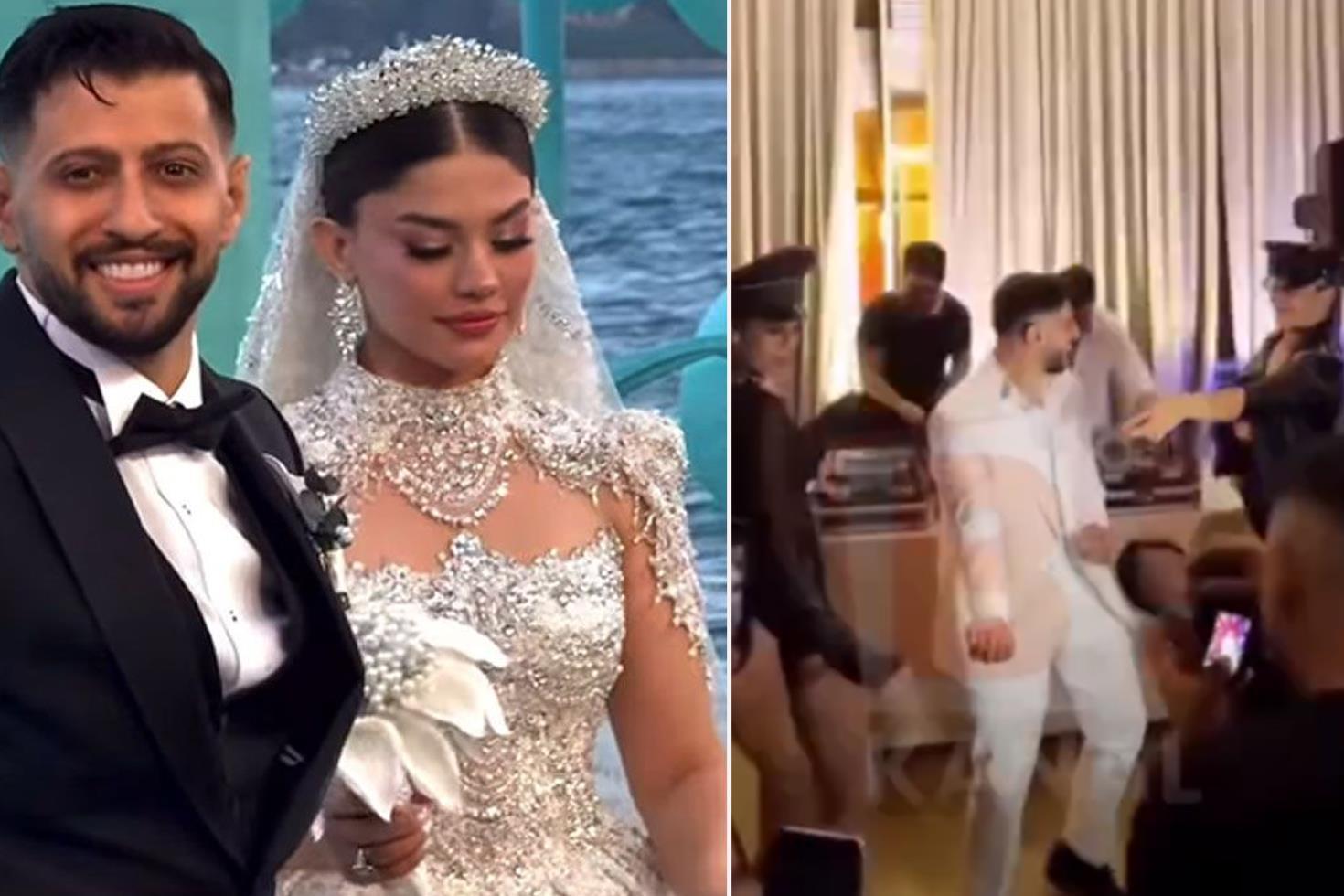 Burak Bulut ve Eda Sakız'ın düğününde yok yok! Kırbaçlı after parti şok etti