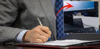 Vergi memurunun bilgisayar ekranındaki detay tartışma yarattı