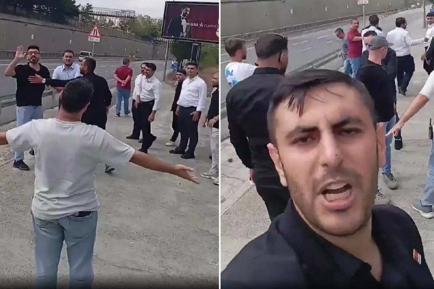 Kalabalık grup CHP binasına girmek istedi, gençler son anda engelledi