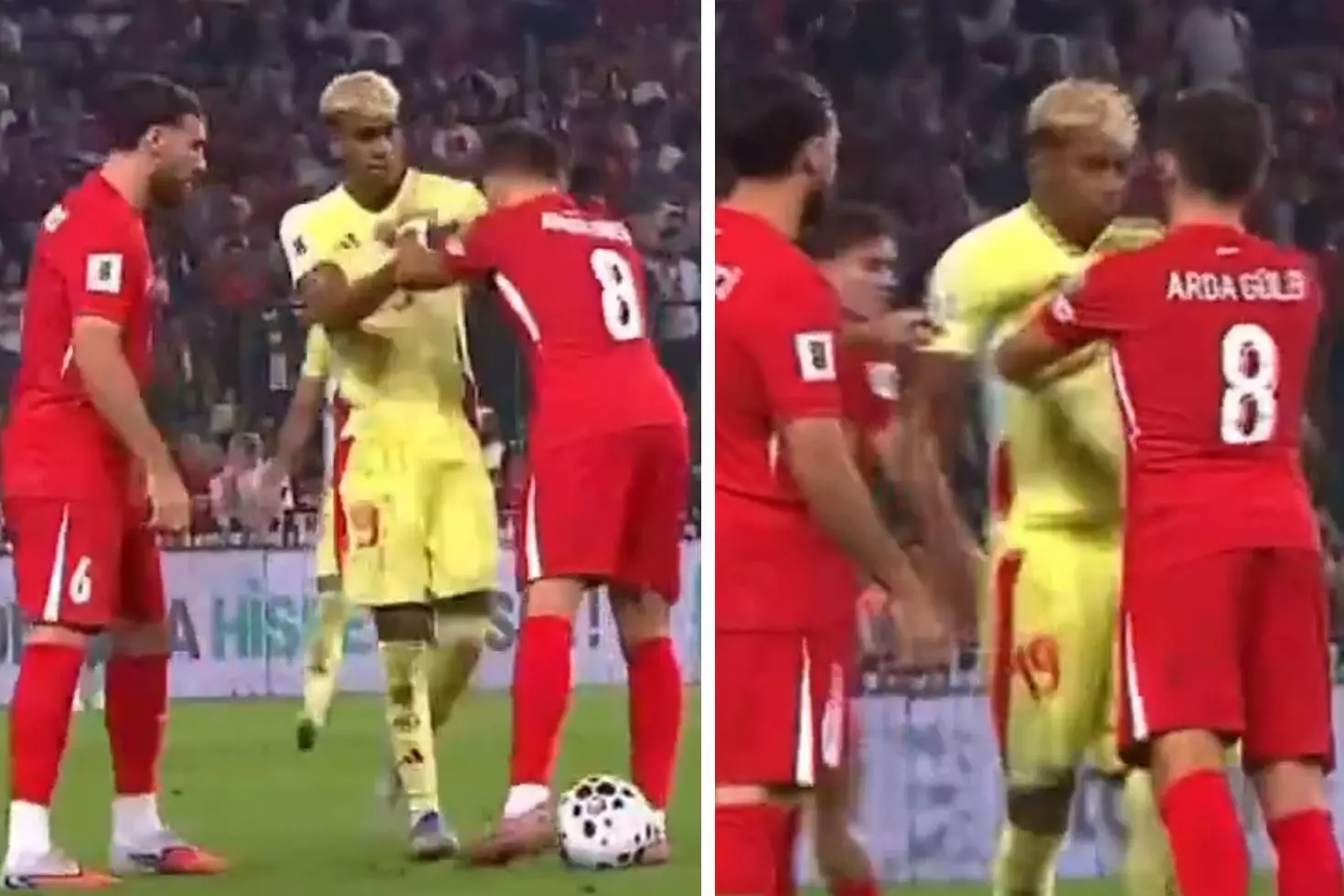 Arda Güler ve Lamine Yamal burun buruna geldi