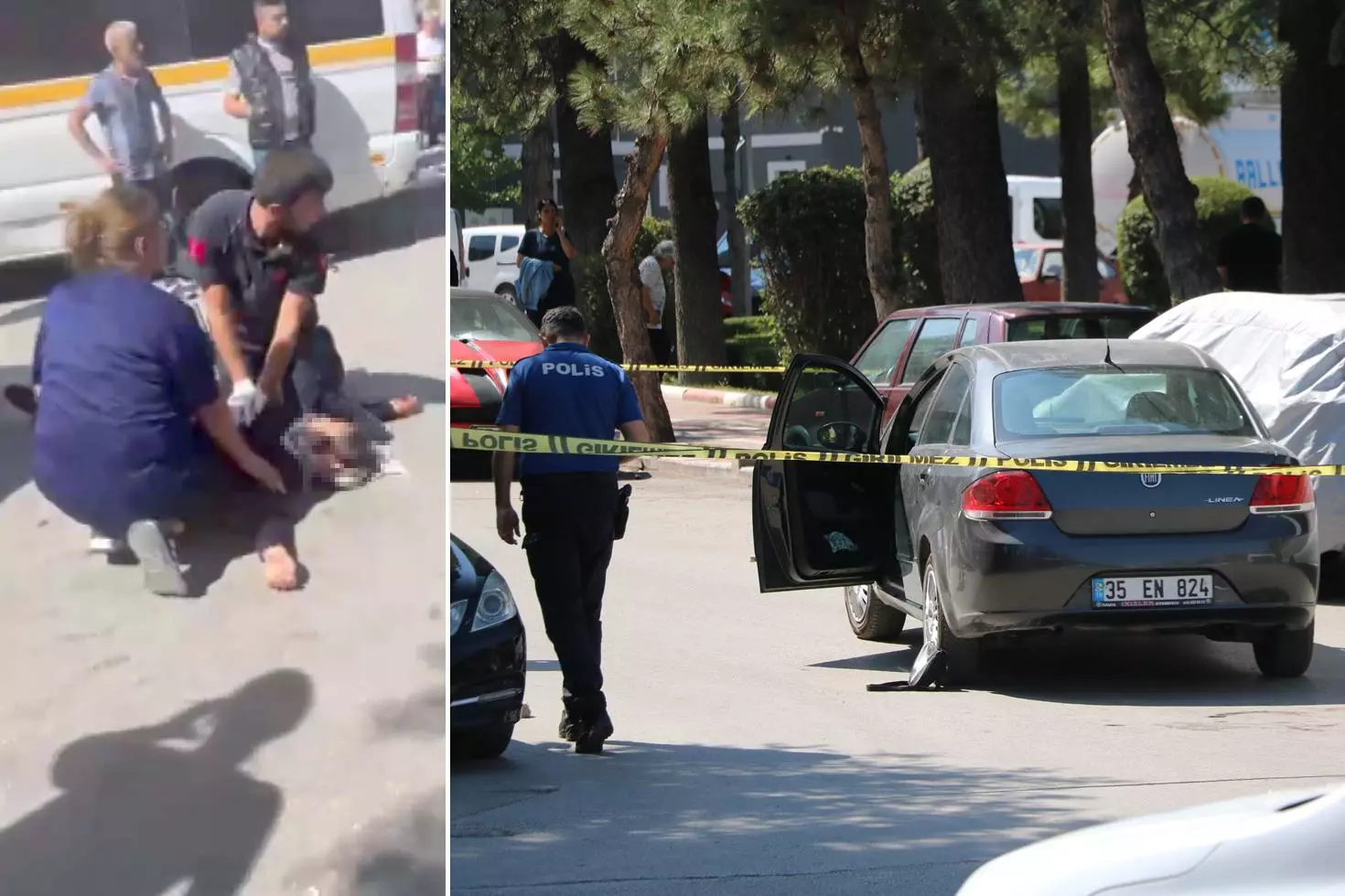 Boşanma aşamasındaki eşini ve kayınvalidesini parkta katletti