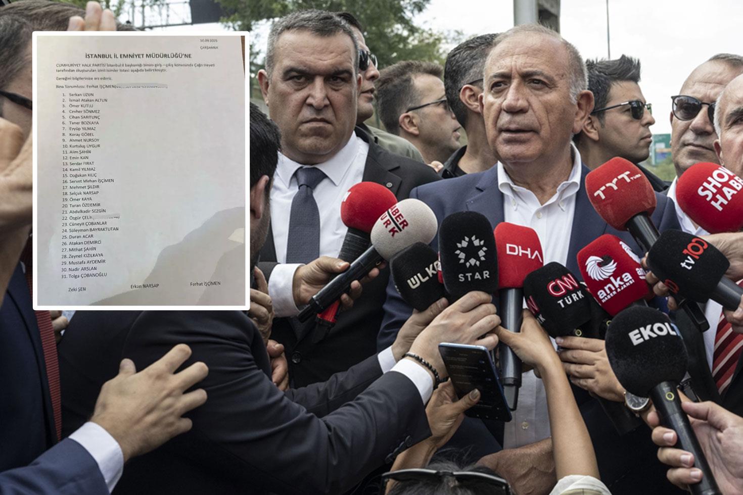 Kayyum heyetinden Gürsel Tekin'in 31 kişilik listesi için ilk açıklama