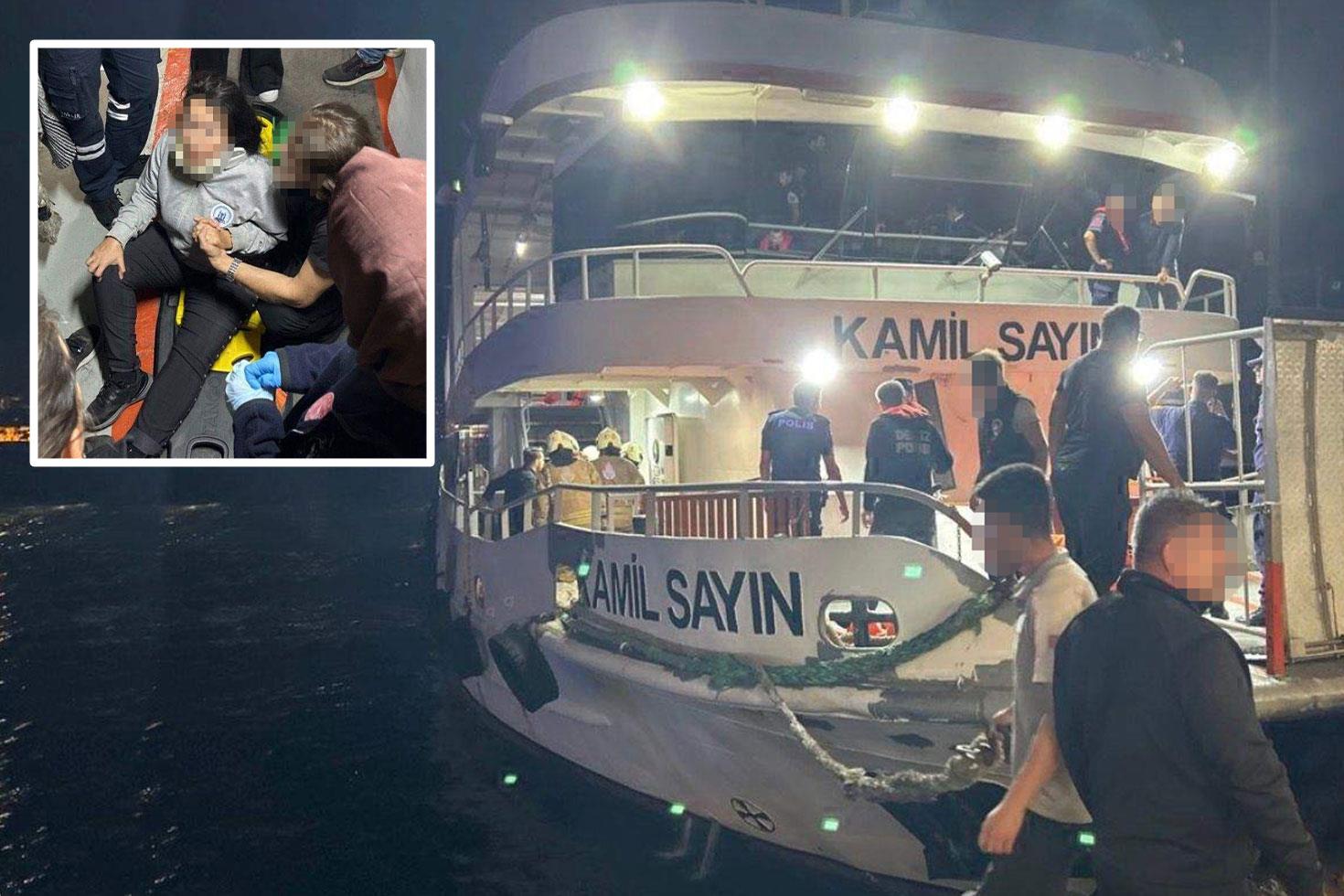 Boğaz'da korku dolu anlar! Yolcu motoru ile kuru yük gemisi çarpıştı: 12 yaralı