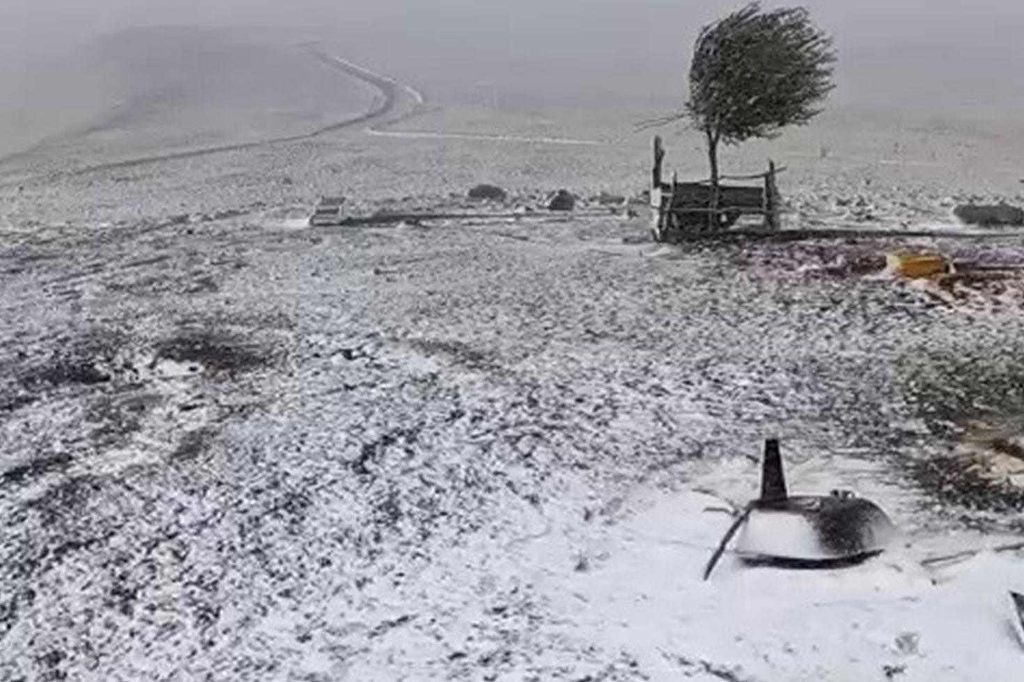 Mevsimin ilk karı o ilimize düştü, her yer beyaza büründü