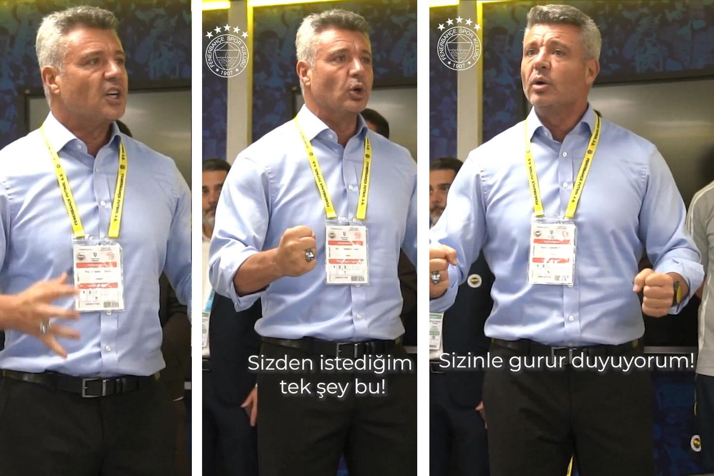Sadettin Saran'dan soyunma odasında büyük ses getiren konuşma