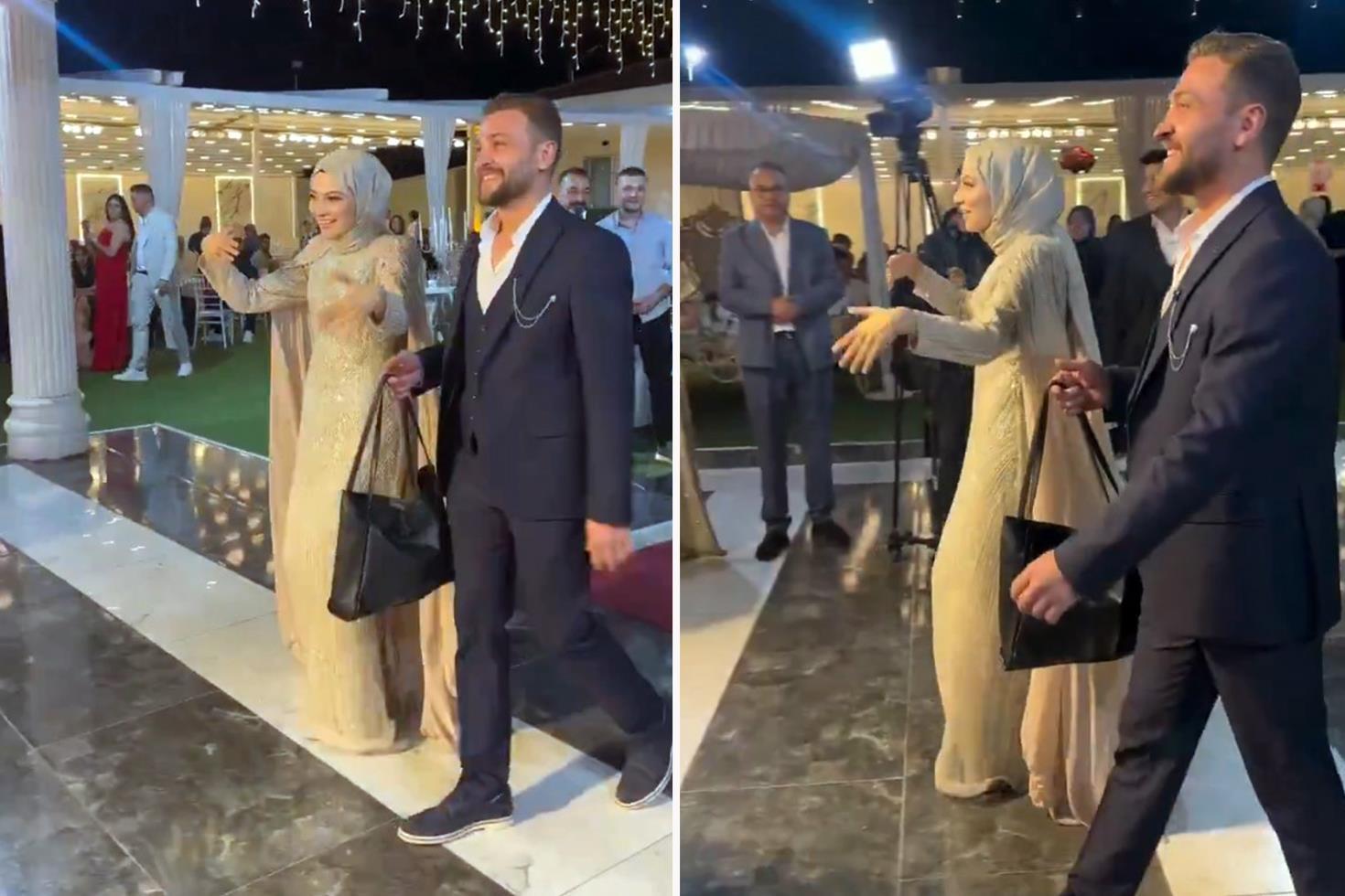 Yaptıkları hareketle, düğünün önüne geçmeyi başardılar