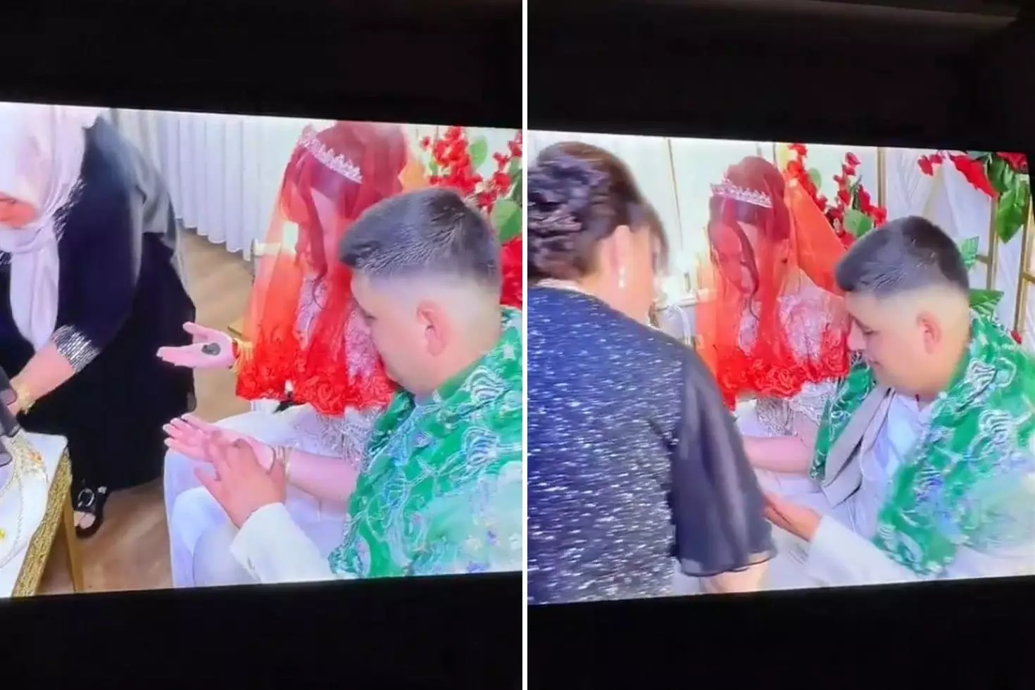 Kına gecesine kaydedilen görüntüye bakın ’’Bu evlilik yürümez’’ yorumları yapılıyor