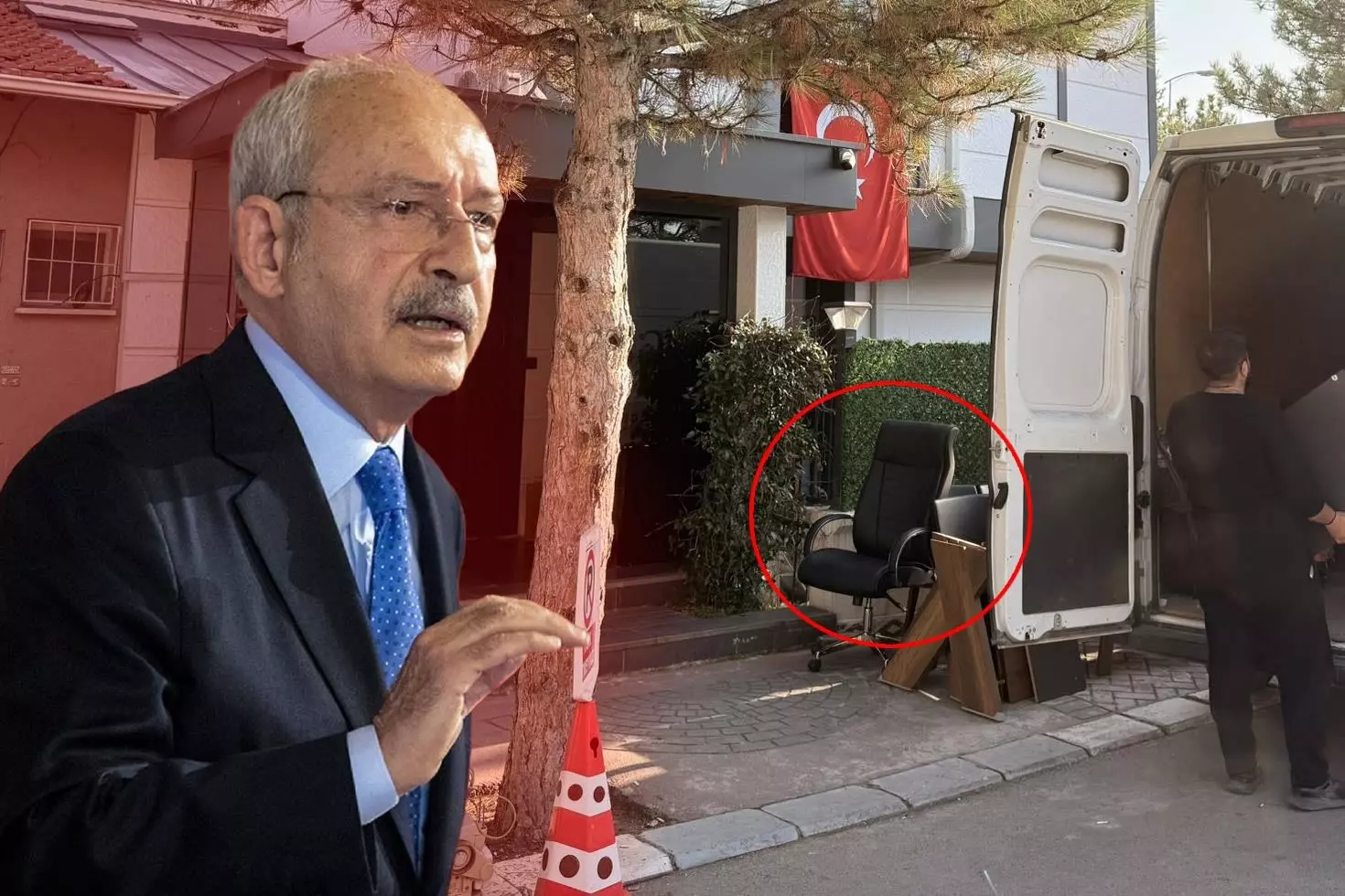 Kılıçdaroğlu’nun ofisi boşaltılırken arkadan duyulan ses olay oldu