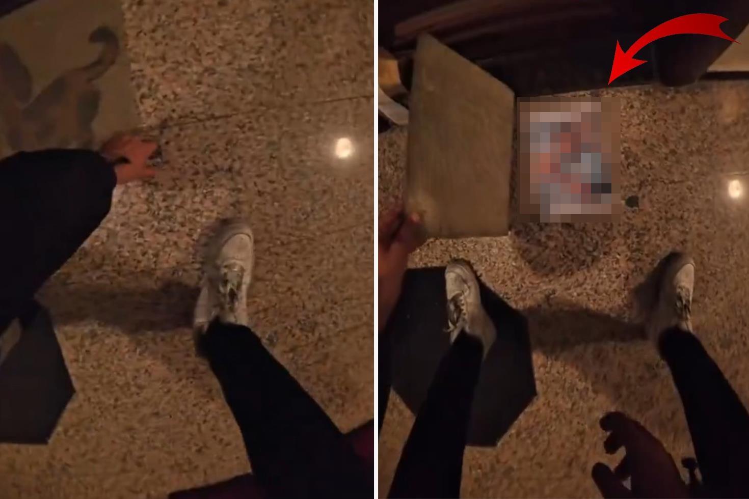 Süpriz sandı ama... Paspası kaldıran motokurye, büyük pişmanlık yaşadı