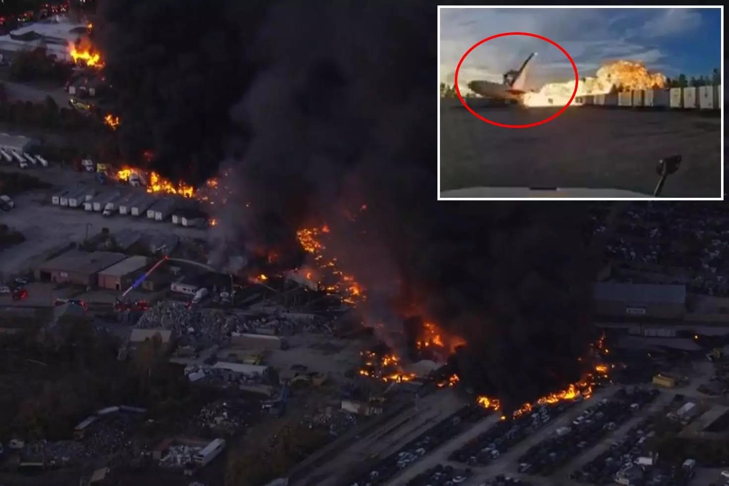 ABD’yi ayağa kaldıran kaza kamerada Kargo uçağı bomba gibi patladı