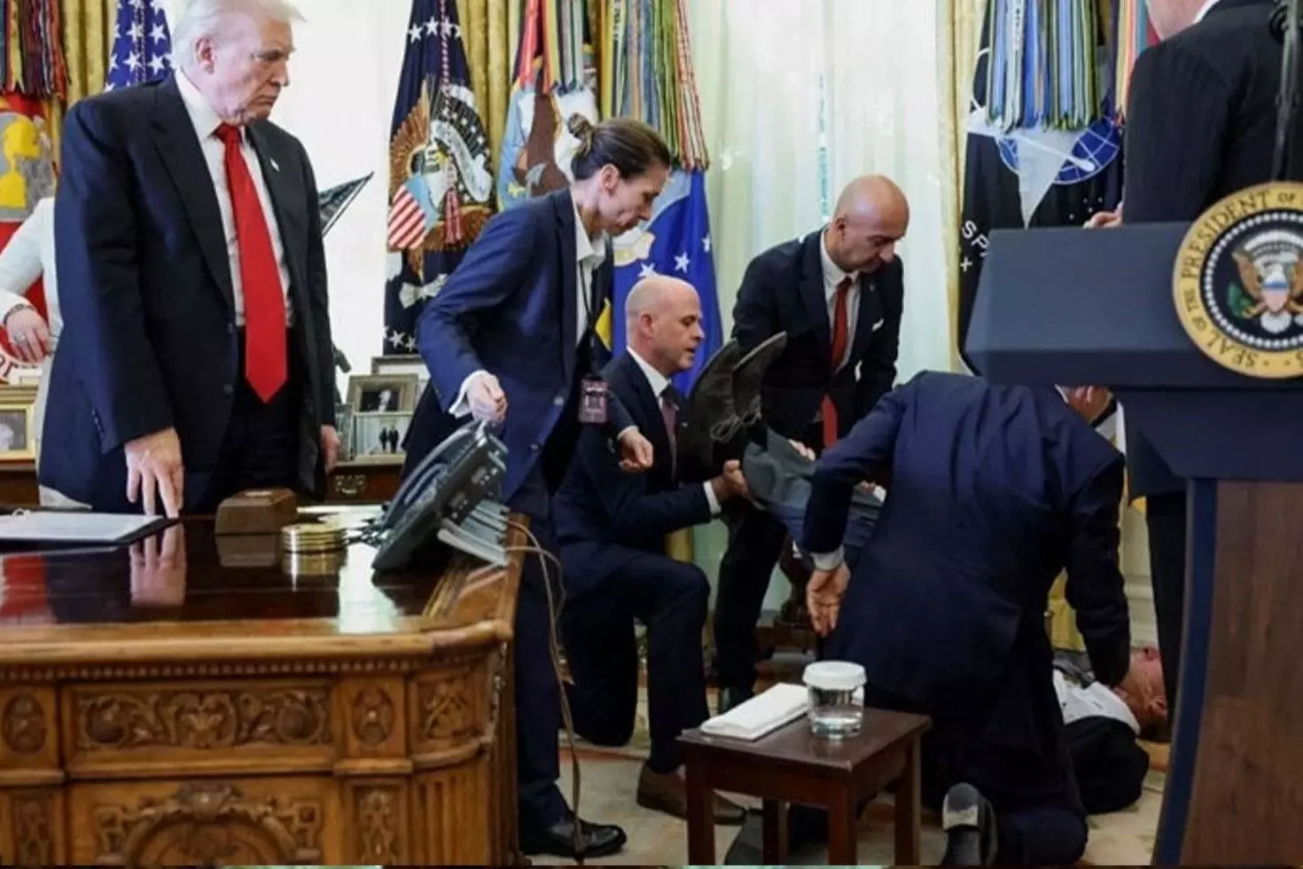 Beyaz Saray’da korku dolu anlar İlk müdahaleyi Mehmet Öz yaptı