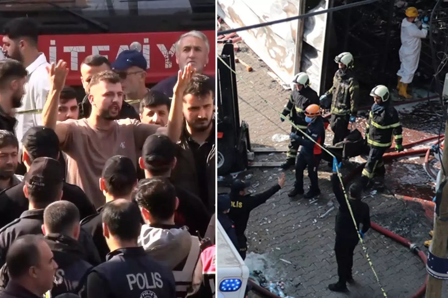 Dilovası’nda acılı aileler sinir krizi geçirdi