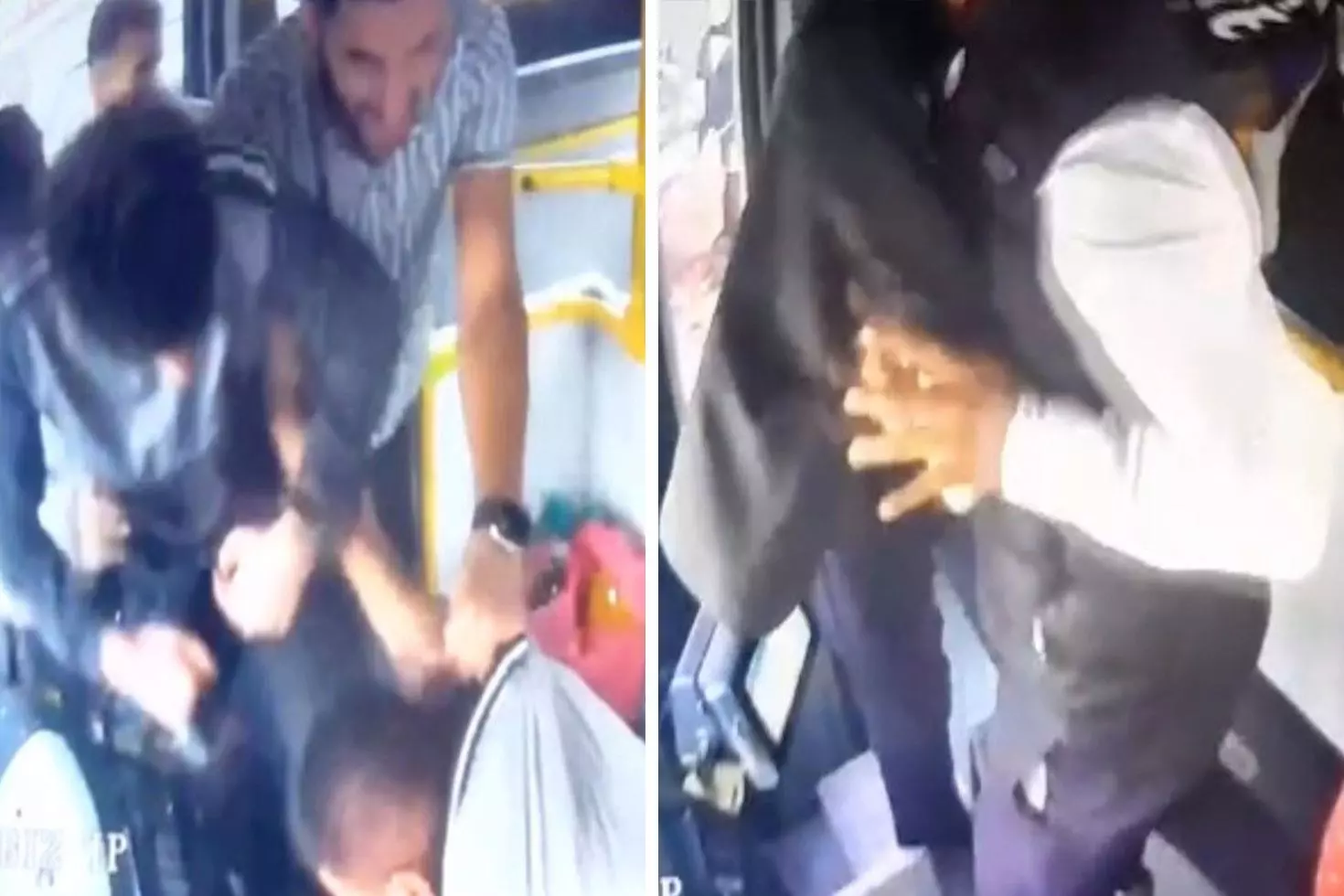 Yolcu ile tartışan halk otobüsü şoförüne meydan dayağı