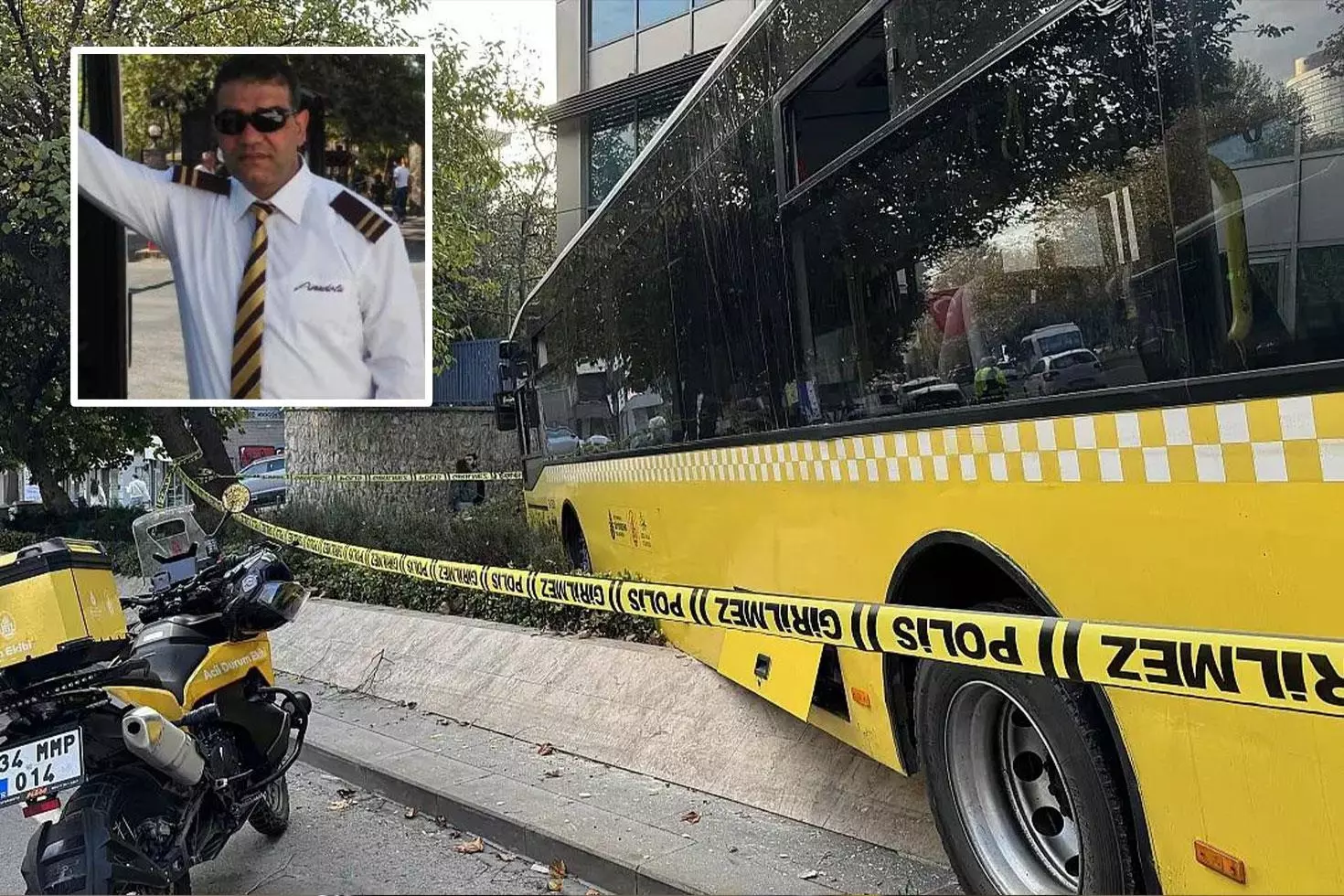 Ölüm seyir halindeyken geldi İETT şoförü kalp krizi geçirdi, otobüs ağaca çarparak durabildi