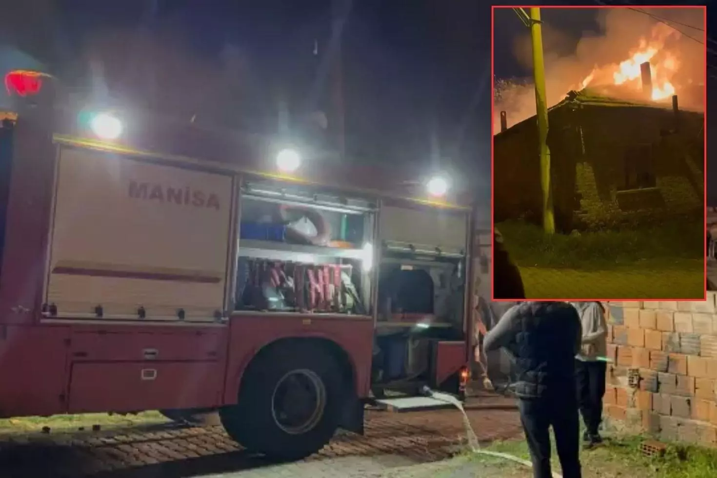 Müstakil evde korkutan yangın Yan binaya da sıçradı