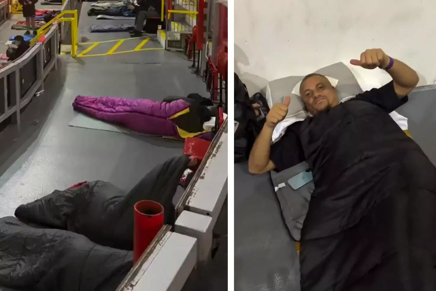 Dünya devinden örnek davranış Stadyumu evsizlere açtılar