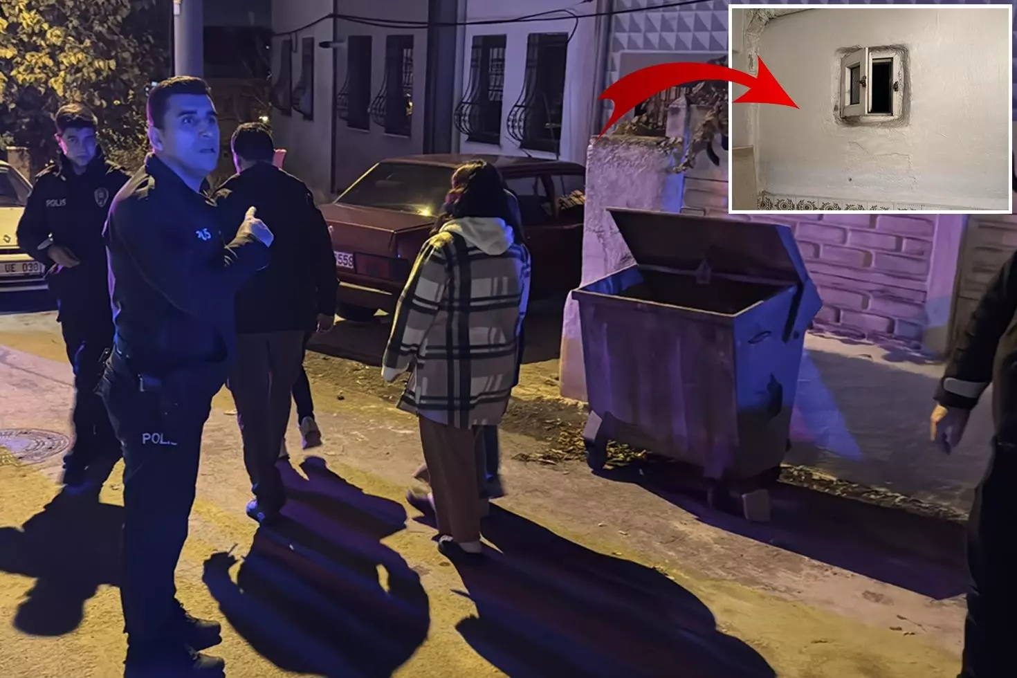 Apartmanın havalandırma boşluğuna atılan bebek hastaneye kaldırıldı