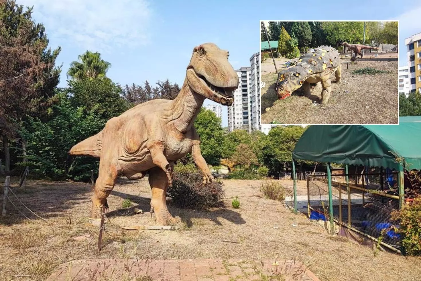 Belediyenin milyonlar harcadığı Dinozor Park çürümeye terk edildi