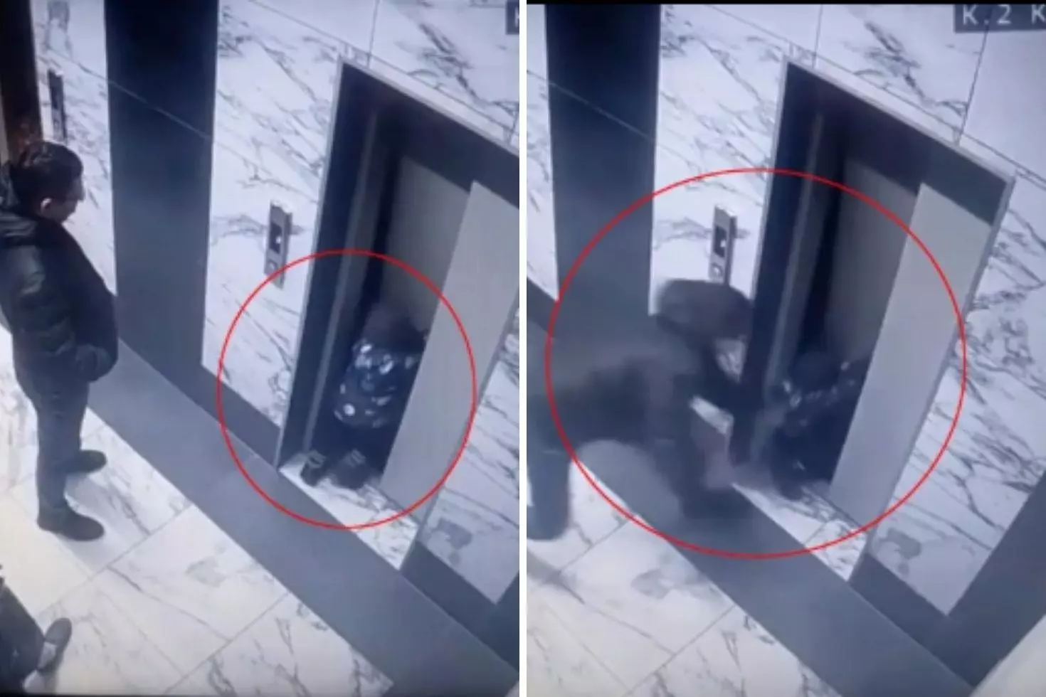 Dehşet anları kamerada: Küçük çocuk asansör boşluğuna düştü