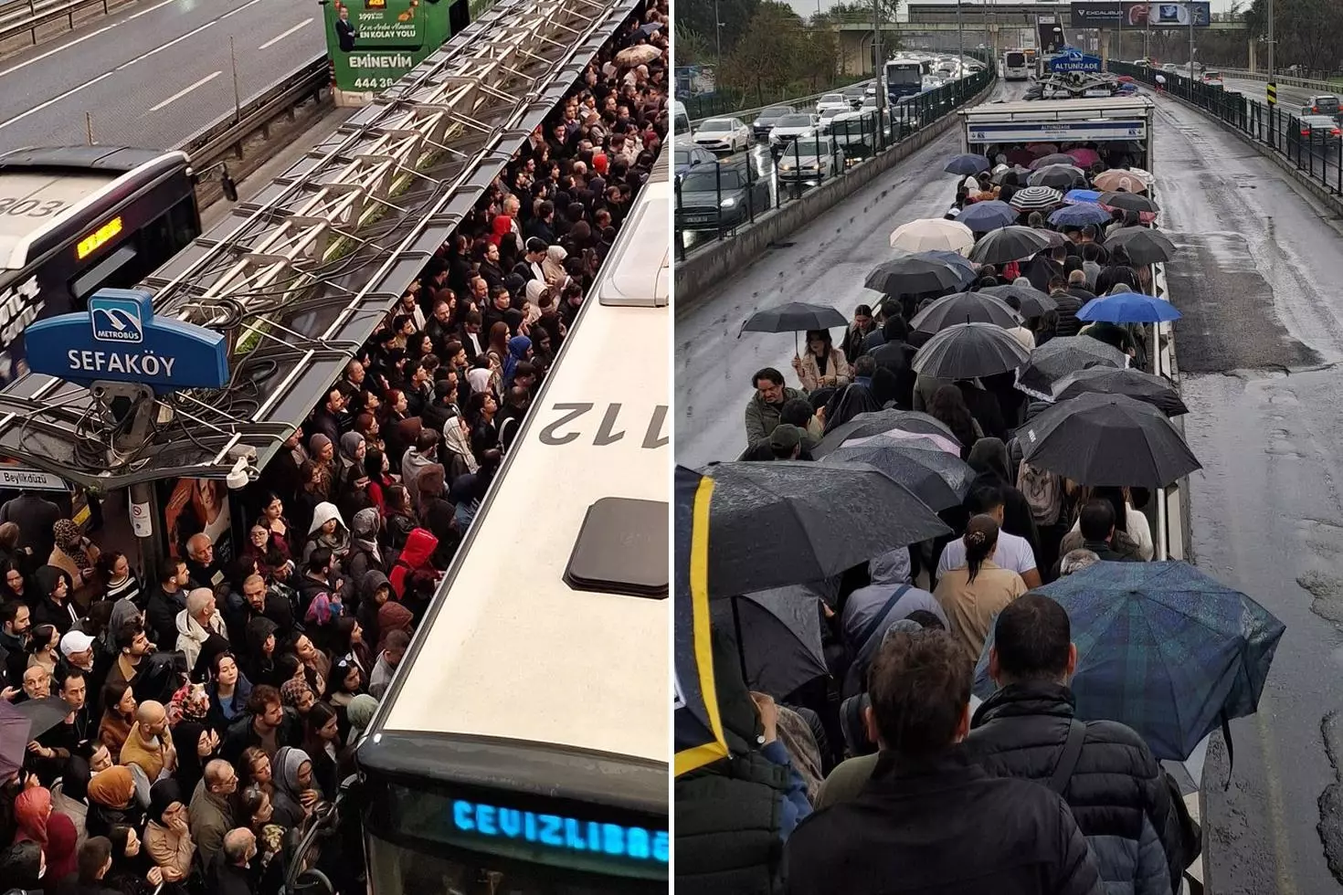 İstanbullular sabah kaosa uyandı Metrobüsler tamamen durdu
