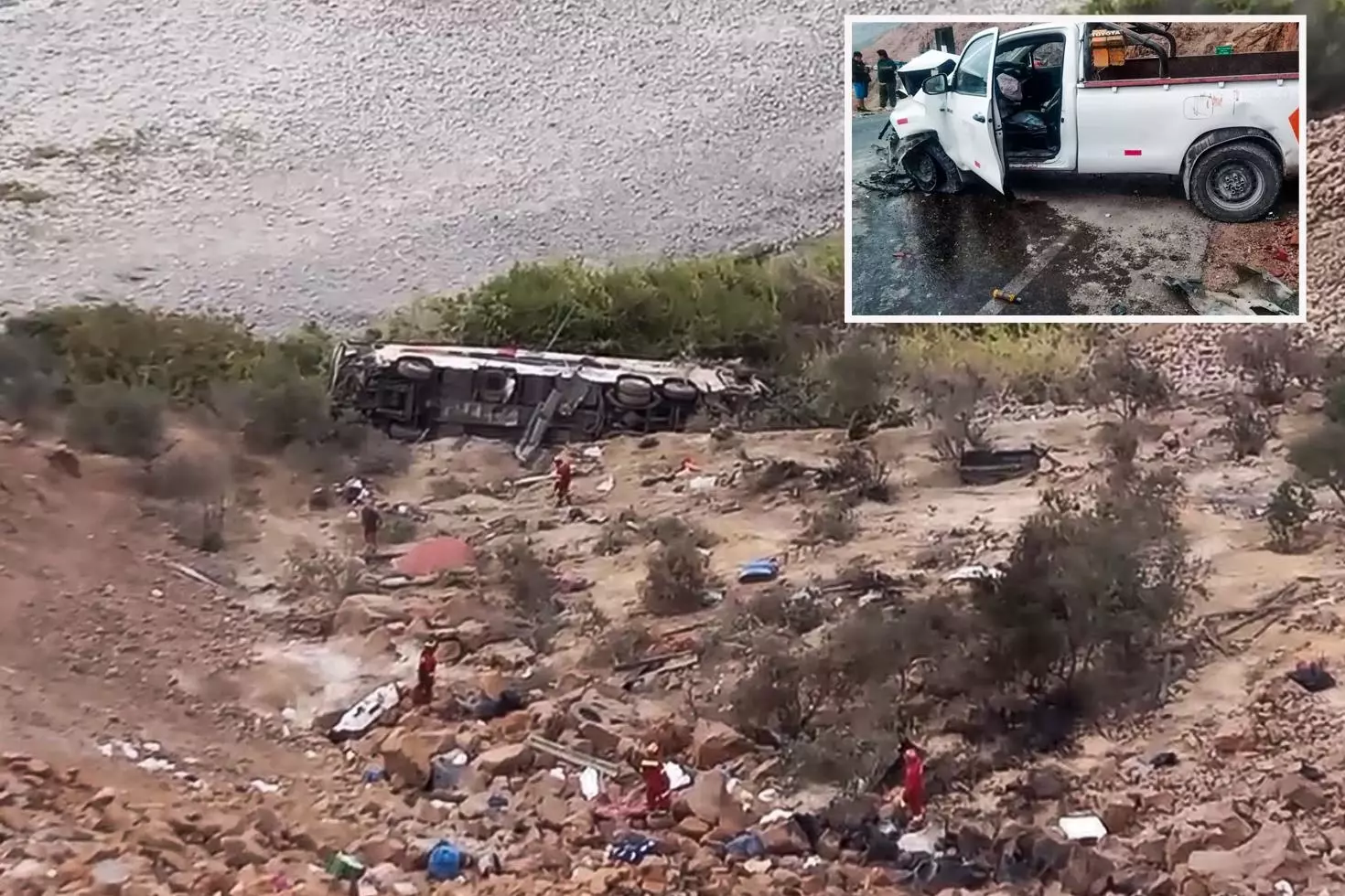 Peru’da yolcu otobüsü uçuruma yuvarlandı: 37 ölü