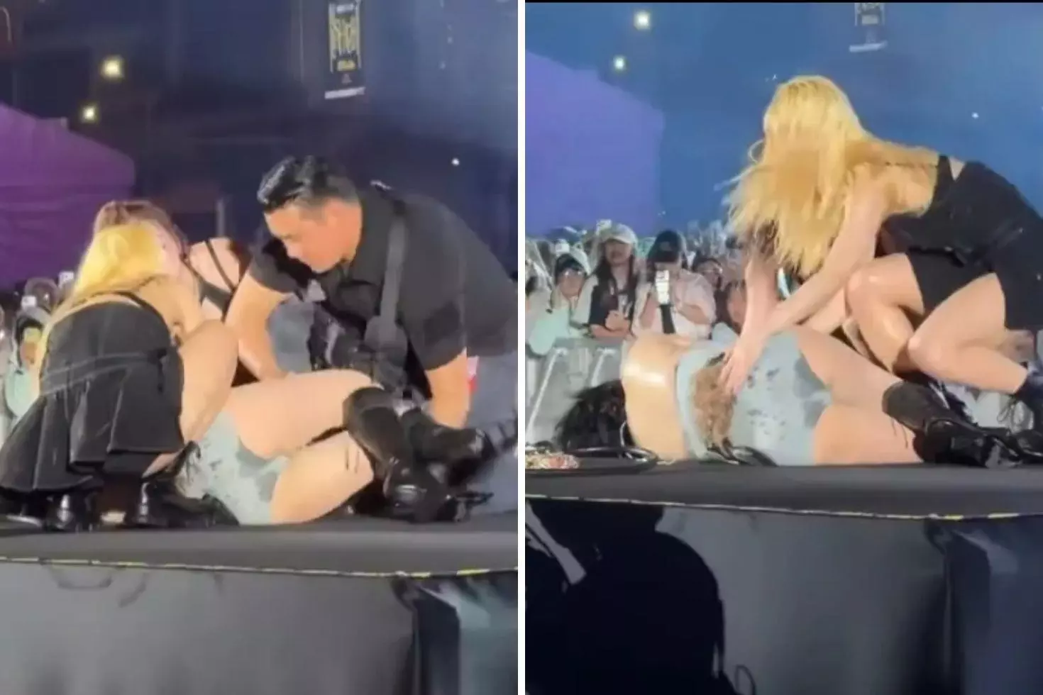 Ünlü pop yıldızı konser sırasında yere yığıldı Sebebi herkesi şaşırttı