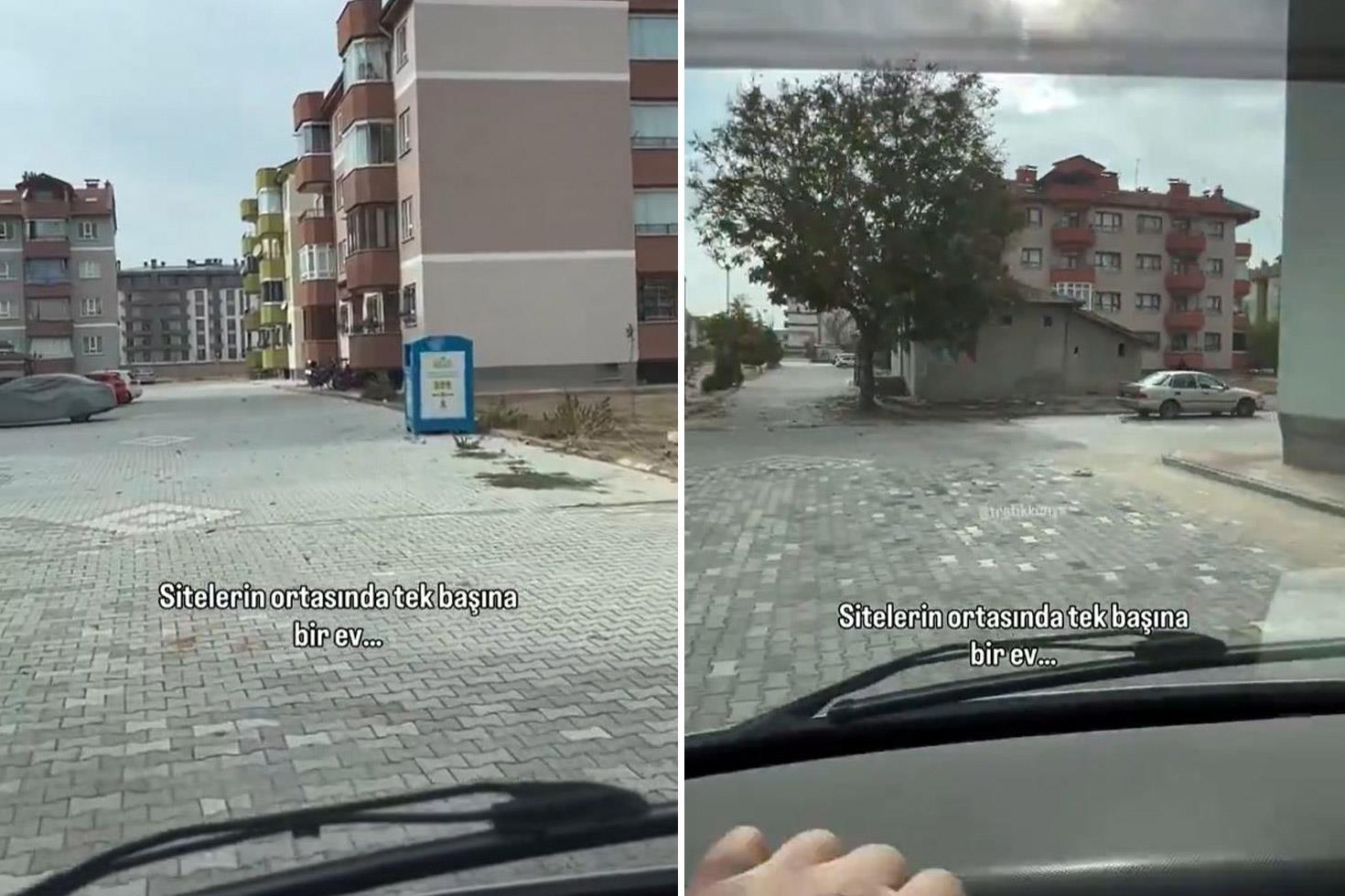 Görenler gözlerine inanamıyor İşte koca sitenin içindeki müstakil evin sırrı