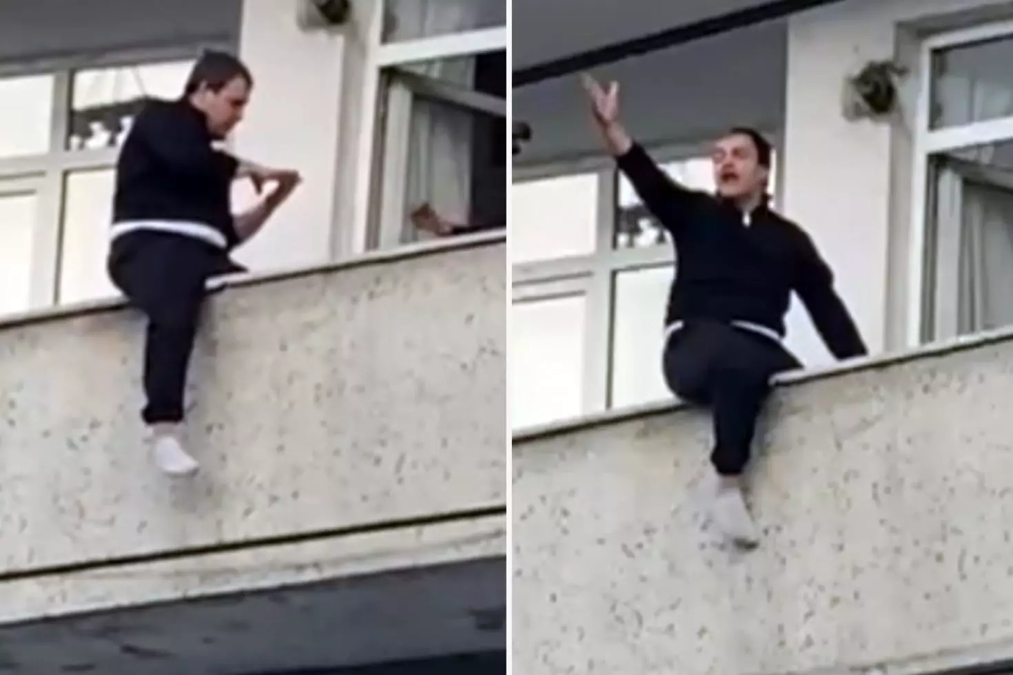 Sultangazi’de balkondan atlamak isteyen genç yürekleri ağza getirdi