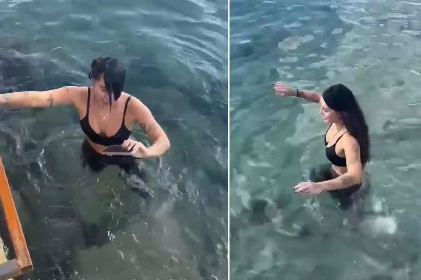 Talihsiz kaza Yasemin Yürük denizde telefonunu aradı