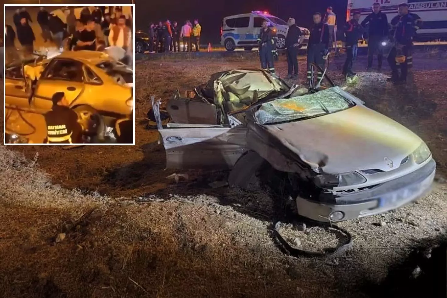 Otomobil tıra çarpıp şarampole yuvarlandı 6 ve 8 yaşındaki iki kardeş hayatını kaybetti