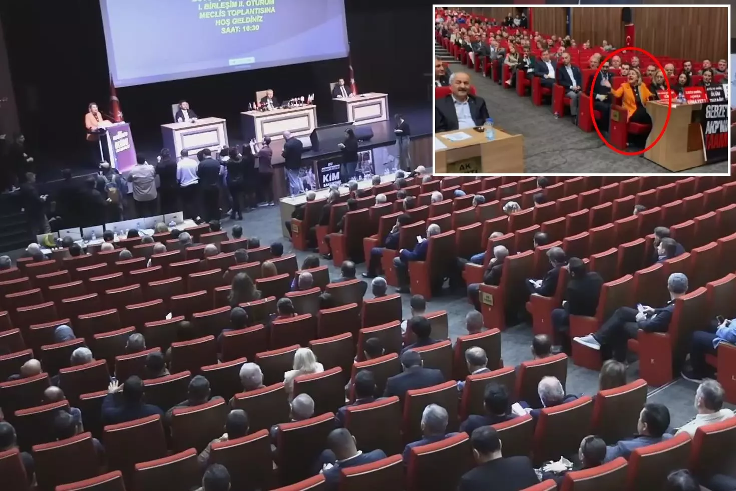 Kocaeli Büyükşehir Belediyesi meclis toplantısında gergin anlar: Senin derdin ne