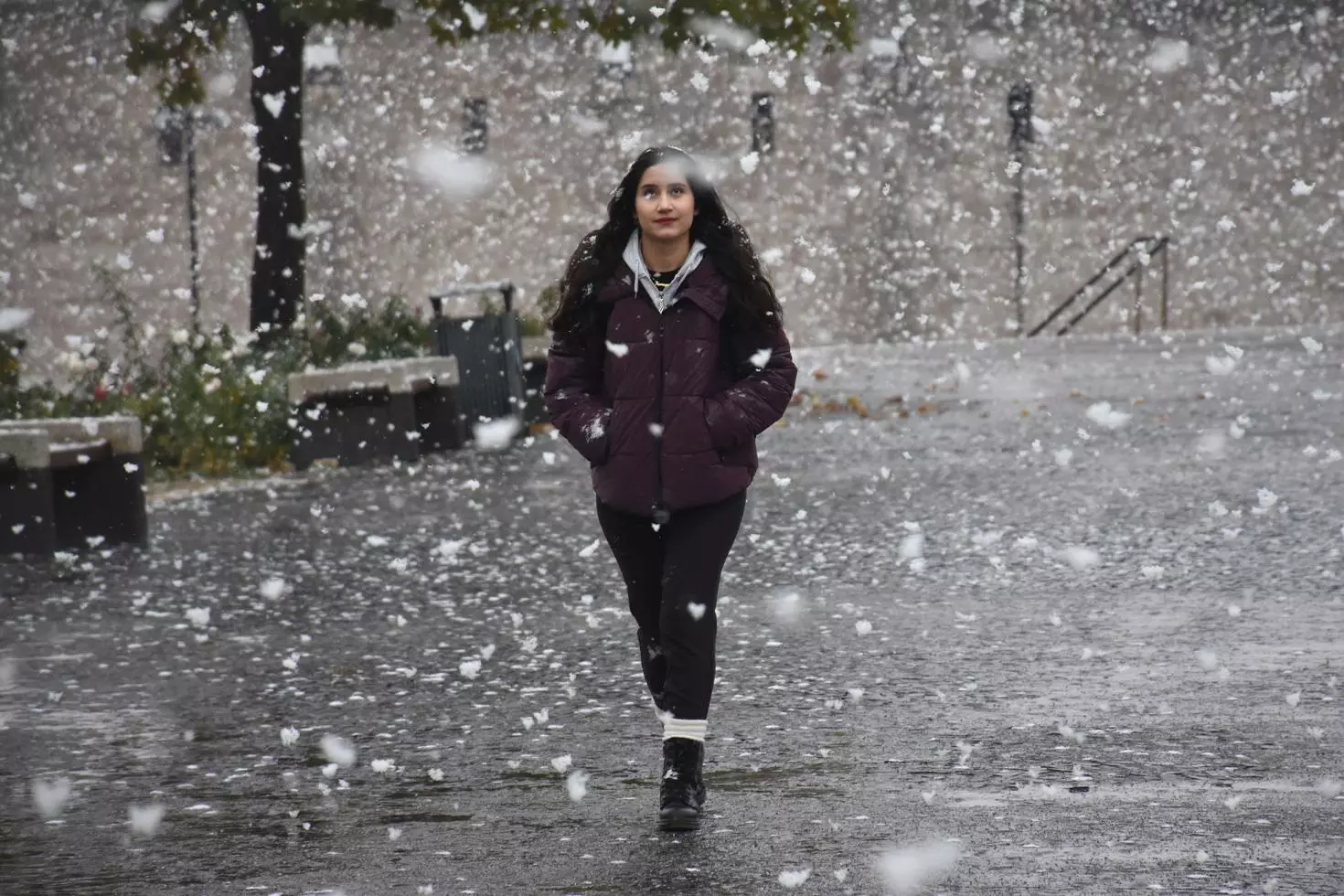 Meteoroloji sarı kodla uyarmıştı Sivas’a lapa lapa kar yağdı