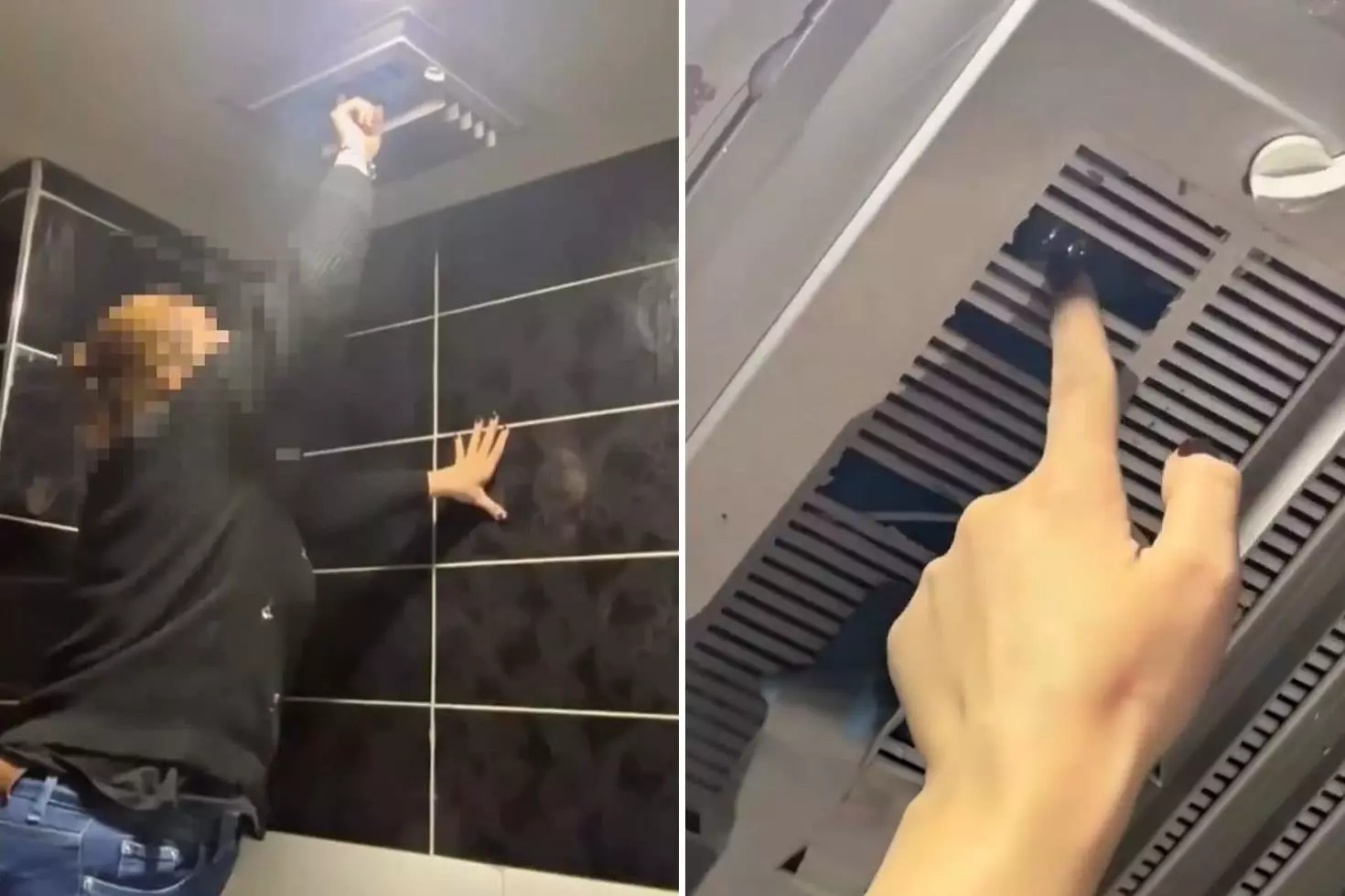 Yer:Esenyurt Tuvalette havalandırmayı kontrol eden kadın çalışanlar şoke oldu