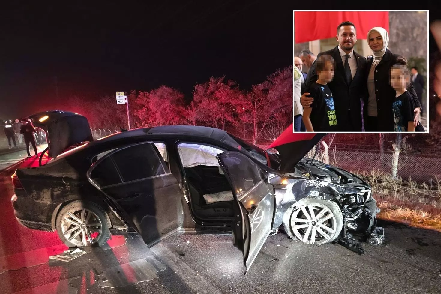 AK Partili vekil ölümden döndü, tıra çarpmaktan son anda kurtuldu