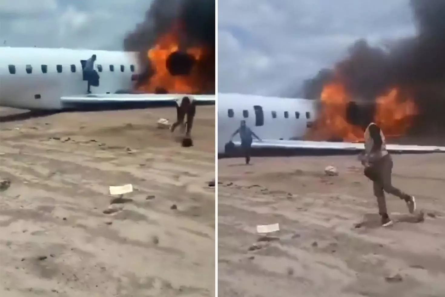 Kongo’da bakan ve heyetini taşıyan uçak pistten çıktı