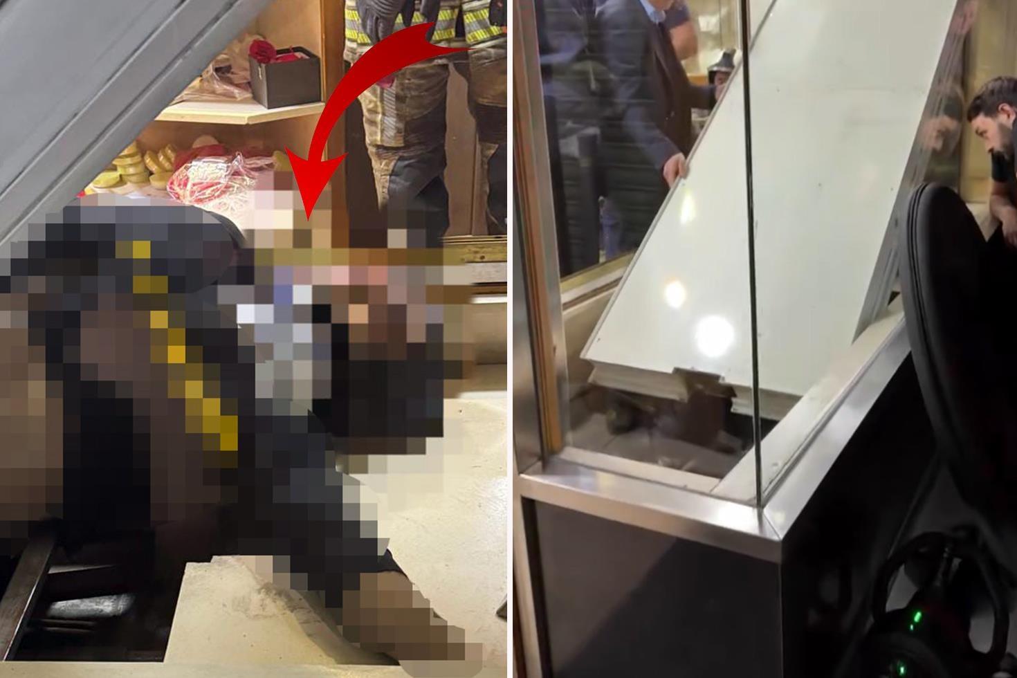 Kuyumcudaki vitrin asansörünün altında kalan işçi hayatını kaybetti