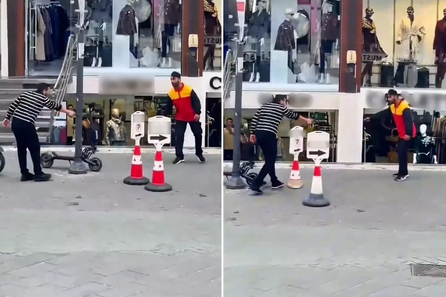 Cadde ortasında kargocuyu silahla vurdu