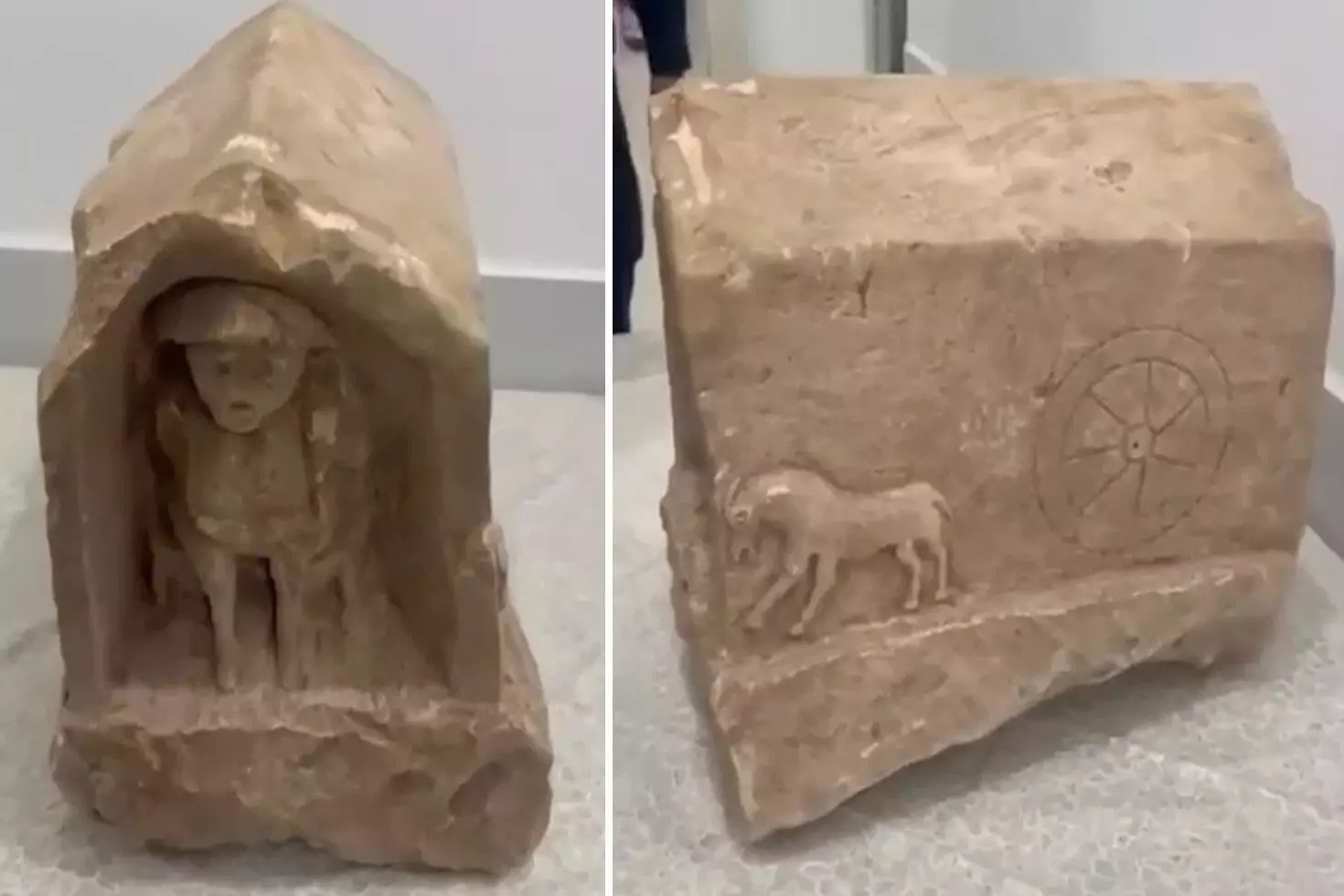 Roma dönemine ait mezar steli ele geçirildi Değeri dudak uçuklattı