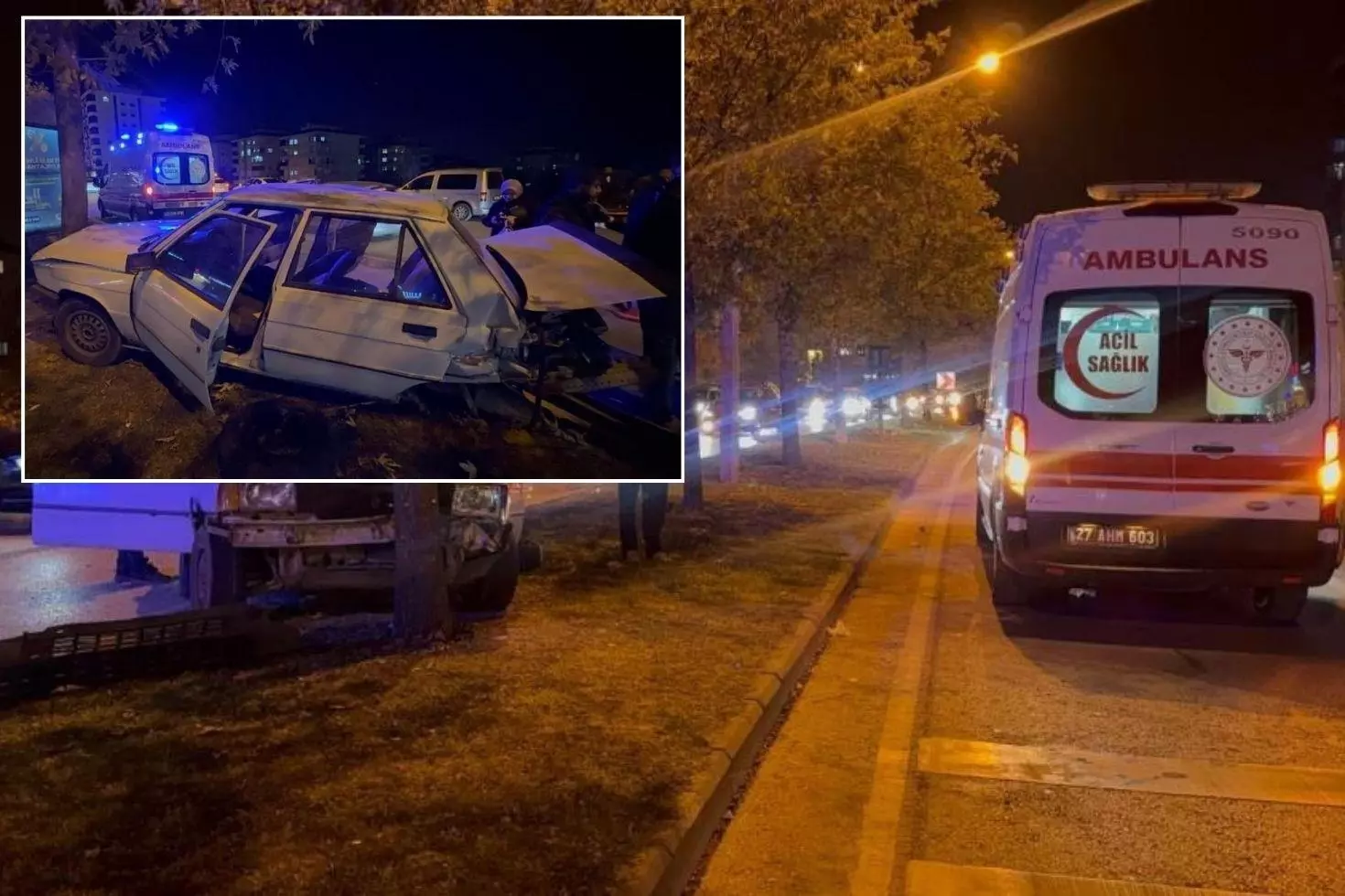 Kenti birbirine kattılar Trafikte yarışın sonu kazayla bitti
