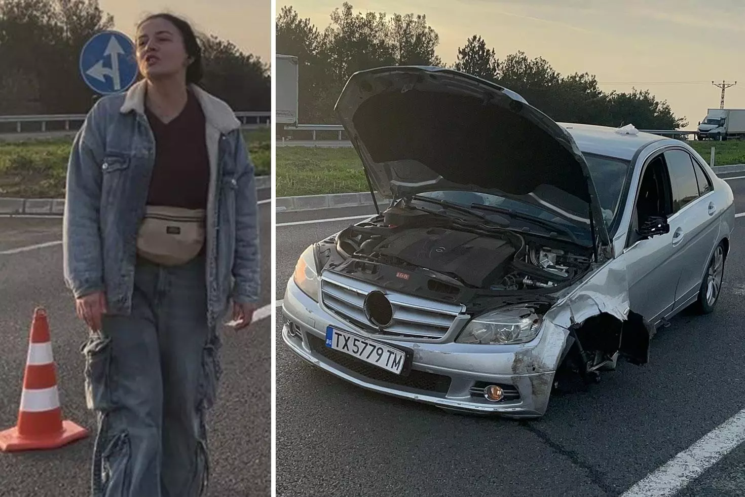 Ters yöne girip iki aracı perte çıkardı, sözleri şaşkına uğrattı