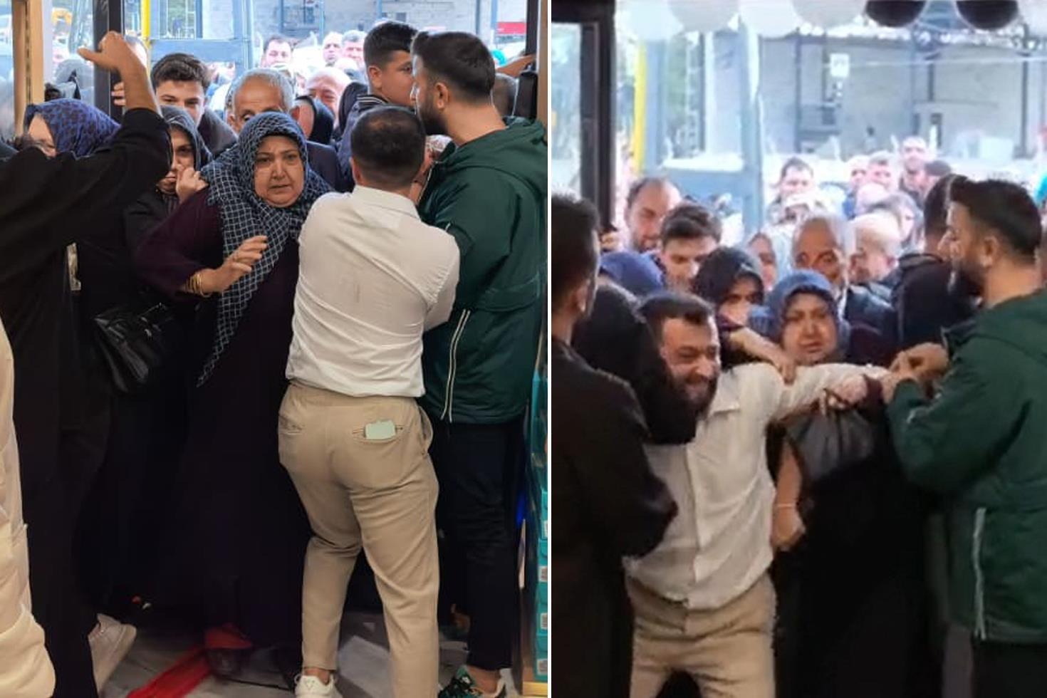 Yeni açılan mağaza ürünleri 10 liradan satışa sundu, büyük izdiham yaşandı