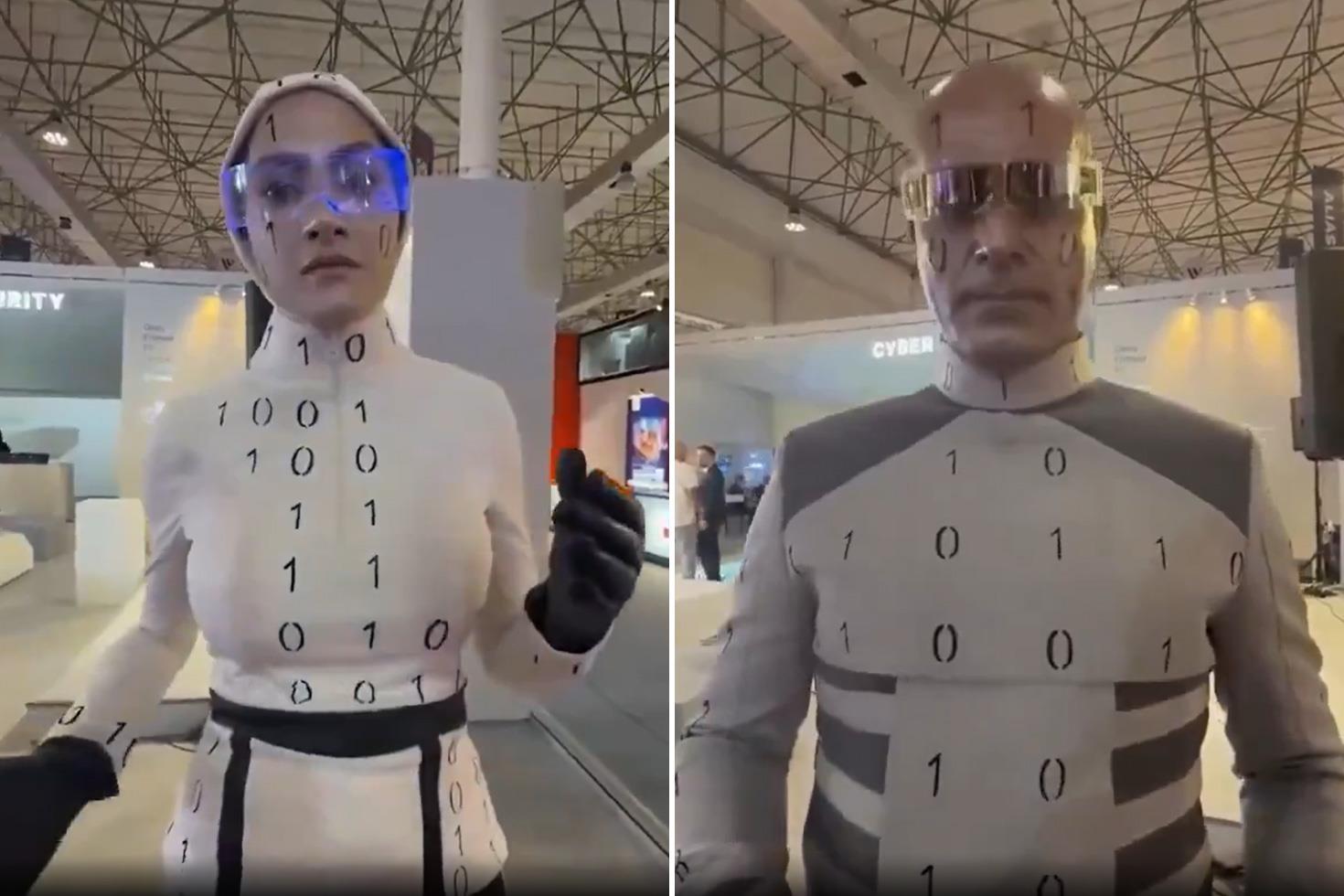İran’ın ’’insanı robotları’’ fuara damga vurdu Gerçek ortaya çıkınca alay konusu oldu