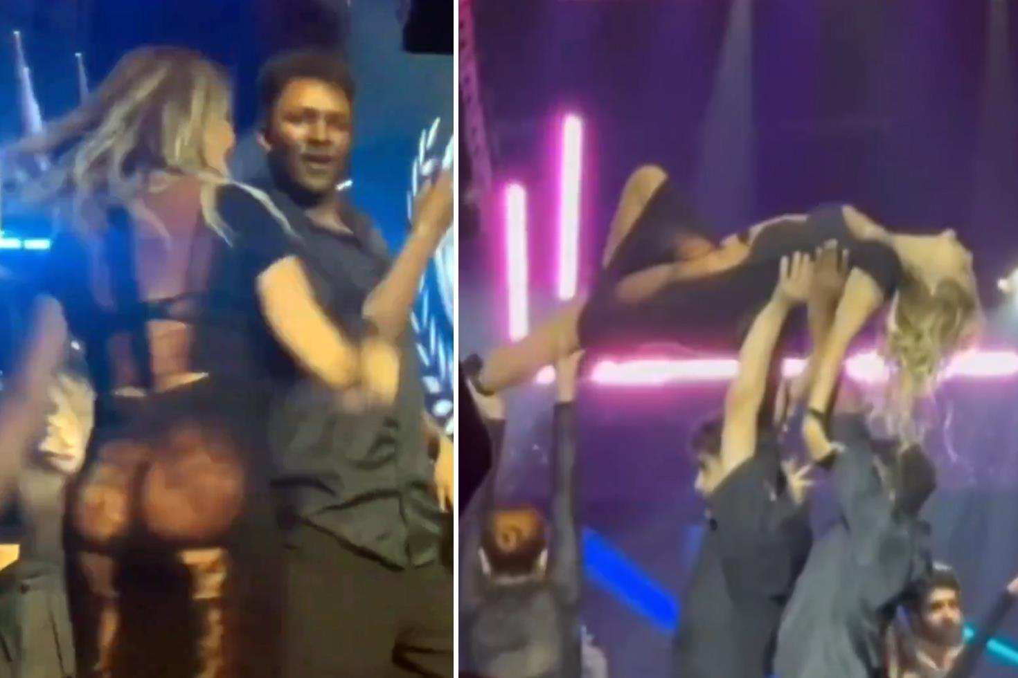 Yonca Evcimik’ten nefes kesen ’’Lambada’’ şovu Giydiği iddialı elbise olay oldu