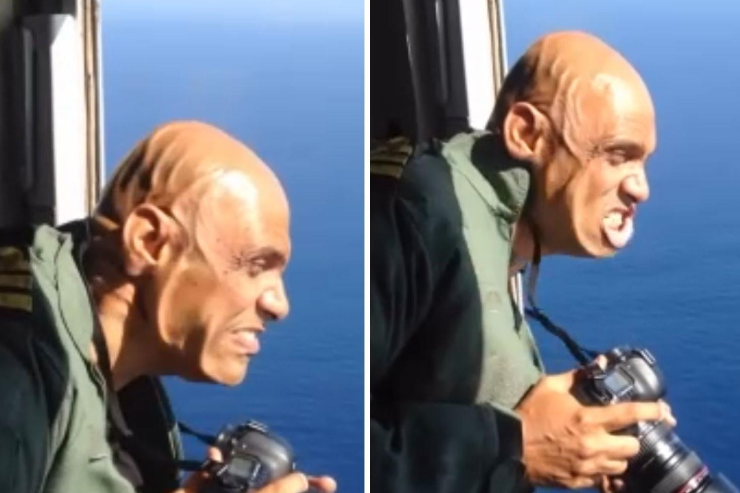 O anlar viral oldu 740 kilometre hızla esen rüzgar yüzünü bu hale getirdi