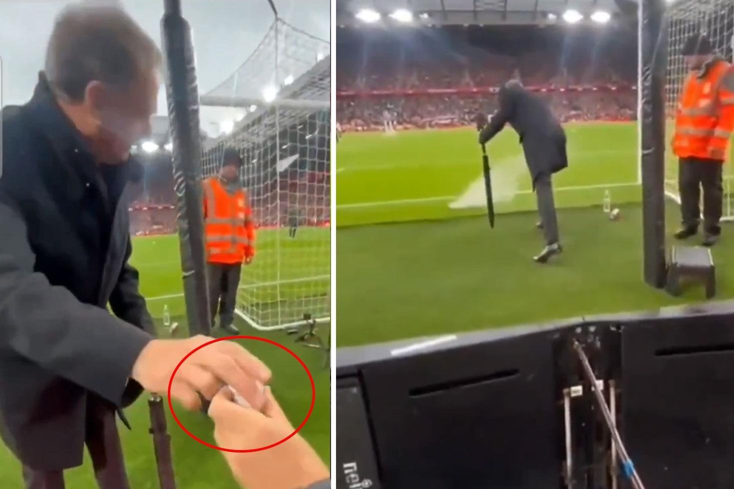 Babasının küllerini Anfield çimlerine döktürdü