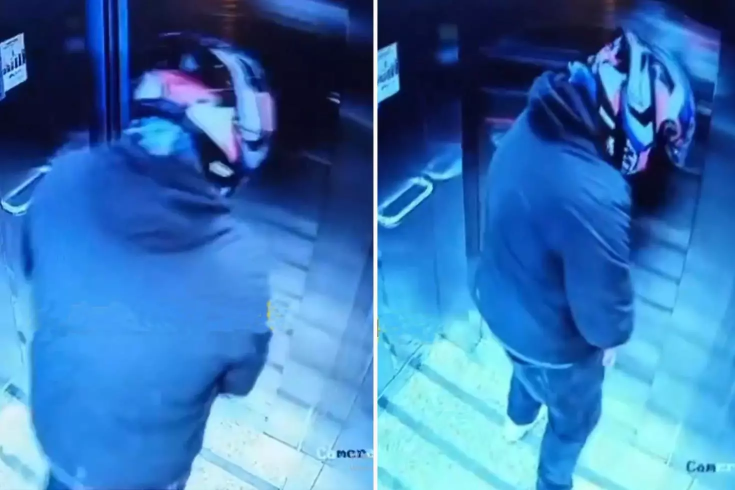 Skandal olay anbean kamerada Kuryenin asansörde yaptığı mide bulandırdı