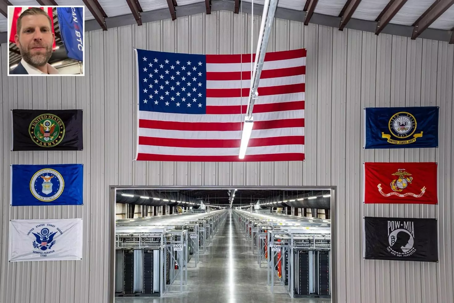 Eric Trump, Bitcoin madencilik tesisini sanal turda tanıttı