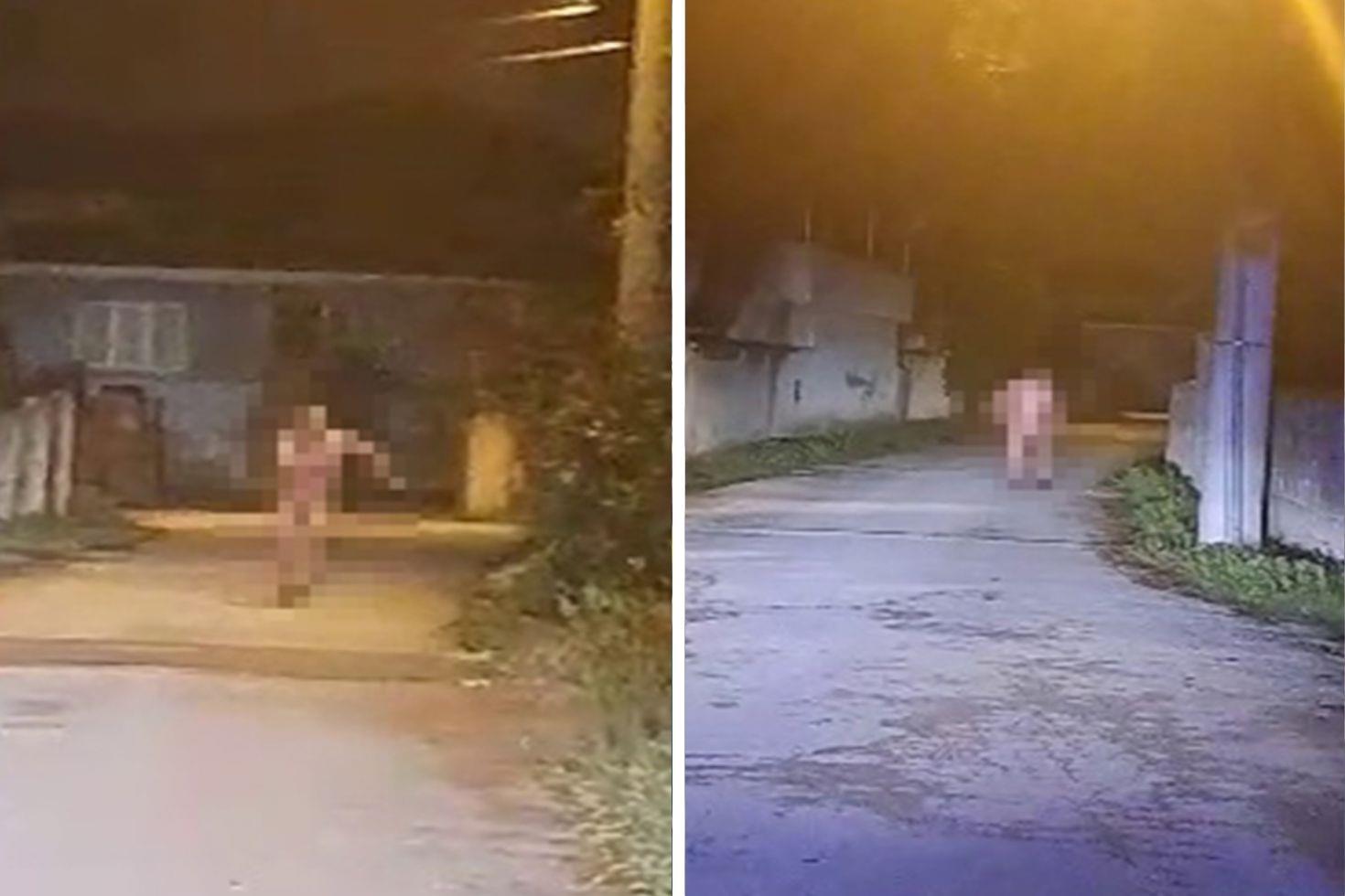 Düzce bu görüntüleri konuşuyor Dilenci çırılçıplak soyunup kaçtı